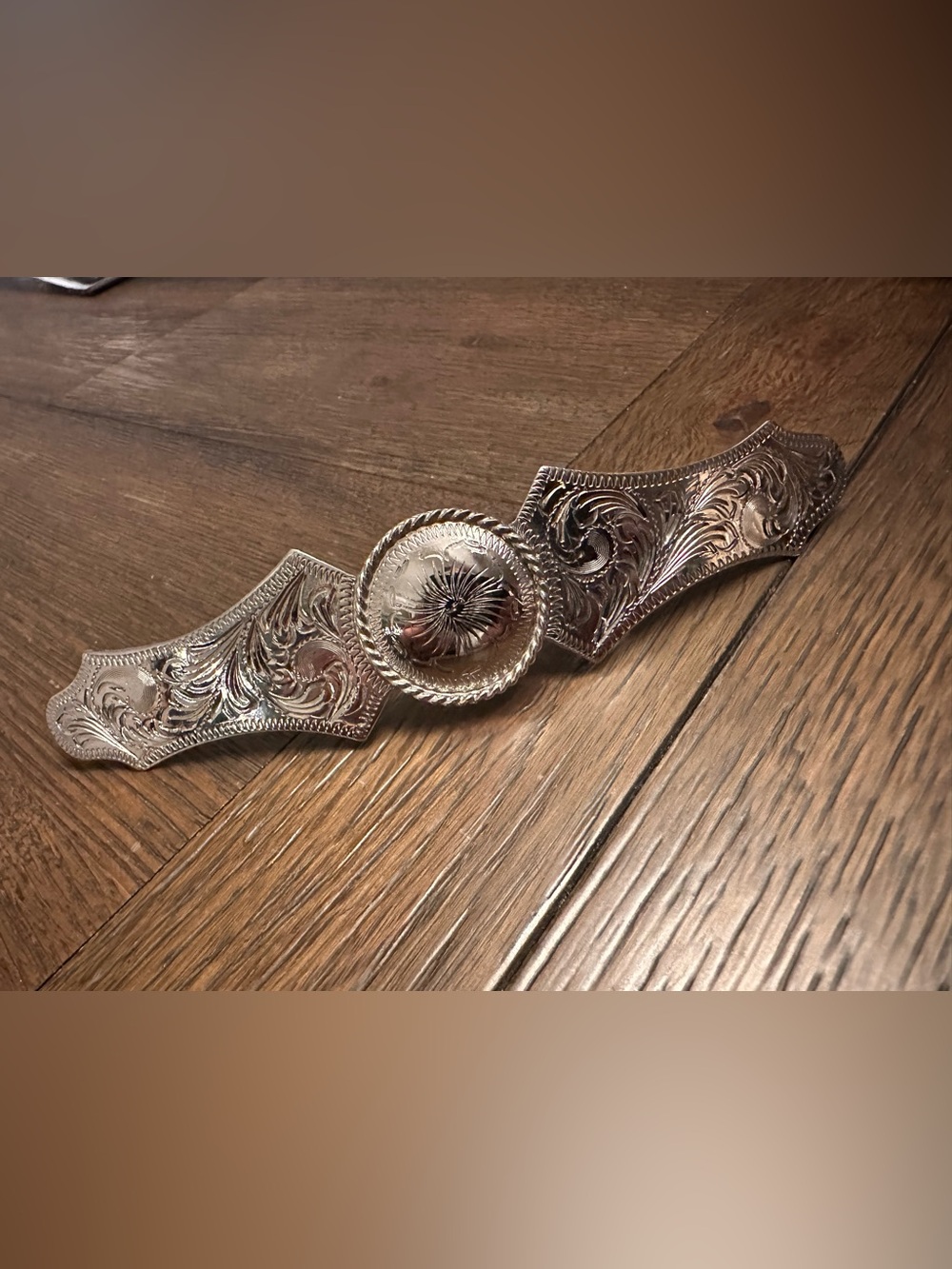 Mexico Silver Plate Replacement Western Browband Noseband Piece Concho